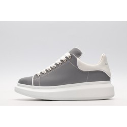 AMQ Leather Lace-Up Platform Sneakers