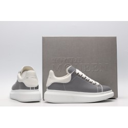 AMQ Leather Lace-Up Platform Sneakers