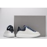 AMQ White &amp; Black Croc Oversized Sneakers