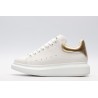 AMQ 40MM LEATHER &amp; METALLIC LEATHER SNEAKERS