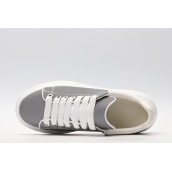 AMQ Leather Lace-Up Platform Sneakers