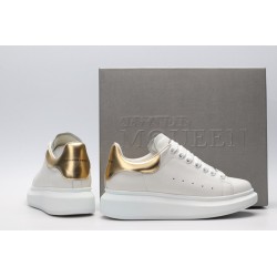 AMQ 40MM LEATHER &amp; METALLIC LEATHER SNEAKERS