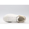 AMQ 40MM LEATHER &amp; METALLIC LEATHER SNEAKERS