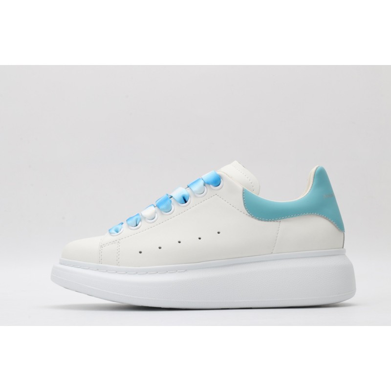 AMQ | Women 40mm Leather &amp; Suede Sneakers White/Green