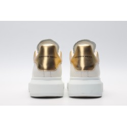 AMQ 40MM LEATHER &amp; METALLIC LEATHER SNEAKERS