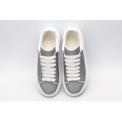 AMQ Leather Lace-Up Platform Sneakers