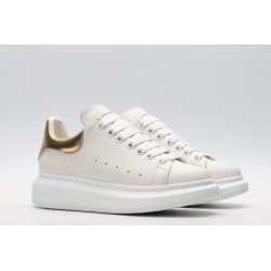 AMQ 40MM LEATHER &amp; METALLIC LEATHER SNEAKERS