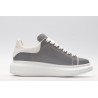 AMQ Leather Lace-Up Platform Sneakers