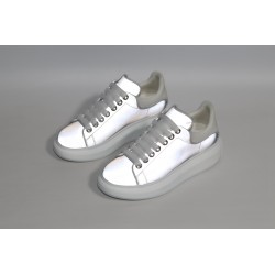 AMQ Leather Lace-Up Platform Sneakers