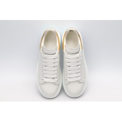 AMQ 40MM LEATHER &amp; METALLIC LEATHER SNEAKERS