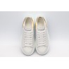 AMQ 40MM LEATHER &amp; METALLIC LEATHER SNEAKERS