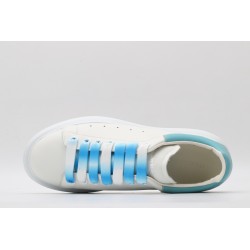 AMQ | Women 40mm Leather &amp; Suede Sneakers White/Green