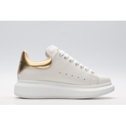 AMQ 40MM LEATHER &amp; METALLIC LEATHER SNEAKERS