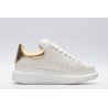 AMQ 40MM LEATHER &amp; METALLIC LEATHER SNEAKERS