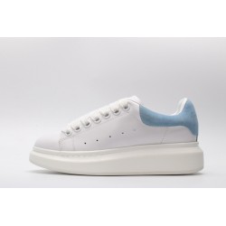 AMQ Sneaker with Blue suede heel