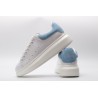 AMQ Sneaker with Blue suede heel