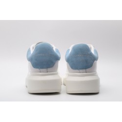 AMQ Sneaker with Blue suede heel