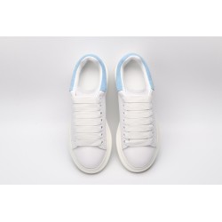 AMQ Sneaker with Blue suede heel