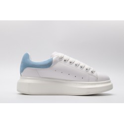 AMQ Sneaker with Blue suede heel