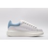 AMQ Sneaker with Blue suede heel