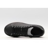 AMQ Leather Platform Sneakers-Black