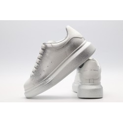 AMQ siL*Ver chunky low-top leather sneakers