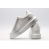 AMQ siL*Ver chunky low-top leather sneakers