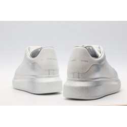 AMQ siL*Ver chunky low-top leather sneakers