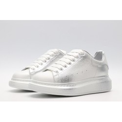 AMQ siL*Ver chunky low-top leather sneakers