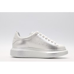 AMQ siL*Ver chunky low-top leather sneakers