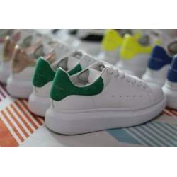 AMQ OVERSIZED SNEAKER with green heel