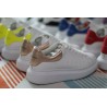 AMQ OVERSIZED SNEAKER with gold heel