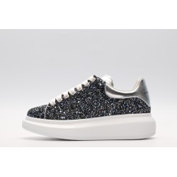 AMQ Shell glitter lace-up sneaker