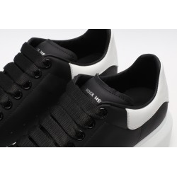 AMQ Black calf leather lace-up sneaker