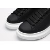 AMQ Black calf leather lace-up sneaker