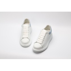 AMQ White &amp; Blue Oversized Sneakers