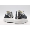 AMQ Shell glitter lace-up sneaker