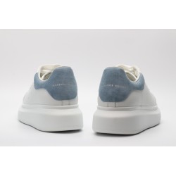 AMQ White &amp; Blue Oversized Sneakers