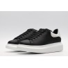 AMQ Black calf leather lace-up sneaker