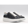 AMQ Shell glitter lace-up sneaker