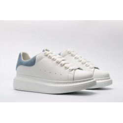 AMQ White &amp; Blue Oversized Sneakers