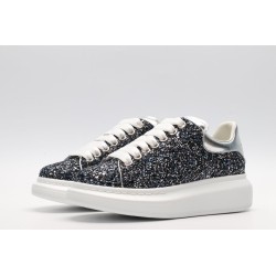 AMQ Shell glitter lace-up sneaker