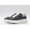 AMQ Shell glitter lace-up sneaker