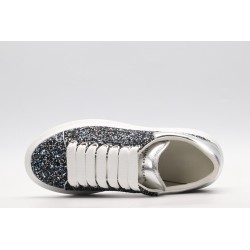 AMQ Shell glitter lace-up sneaker