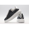 AMQ Shell glitter lace-up sneaker