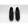 AMQ Black calf leather lace-up sneaker