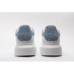 AMQ White &amp; Blue Oversized Sneakers