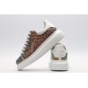 AMQ Shell glitter lace-up sneaker