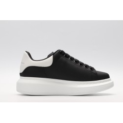 AMQ Black calf leather lace-up sneaker