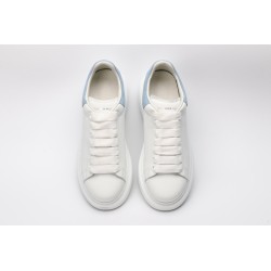 AMQ White &amp; Blue Oversized Sneakers